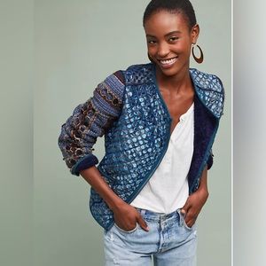 Anthropologie Carissa Textured Jacket